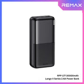 REMAX - RPP-177 Lango II Series 30000mah 2.4A Power Bank - Black